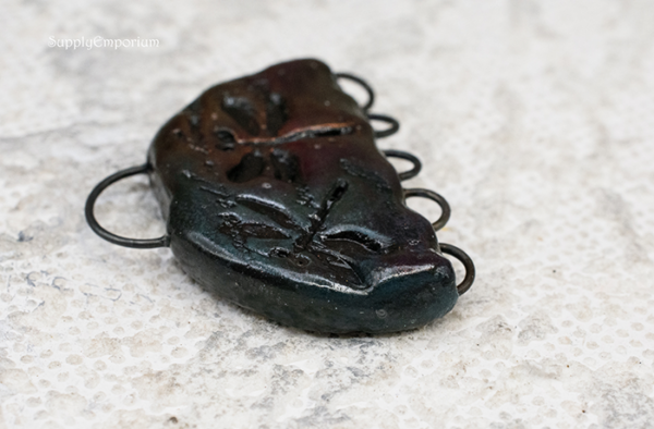 Polymer Clay Multi Loop Dragonfly Pendant Connector, 1 Piece, CLAY 3604 - Image 5
