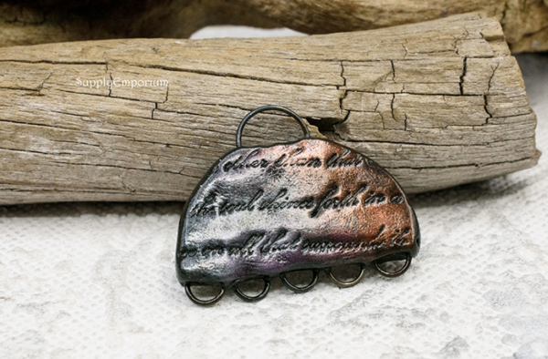 Polymer Clay Multi Loop Dragonfly Pendant Connector, 1 Piece, CLAY 3604 - Image 3