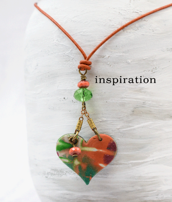 Polymer Clay 2-Hole Heart Reversible Connector Pendants, 2 Pieces, CLAY 3816 - Image 4
