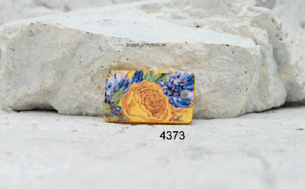 Polymer Clay Image Transfer 2-Hole Connector, 1 Piece, Style 4373 4376 - Image 2
