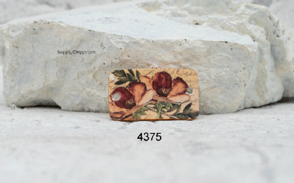Polymer Clay Image Transfer 2-Hole Connector, 1 Piece, Style 4375 4380 - Image 3