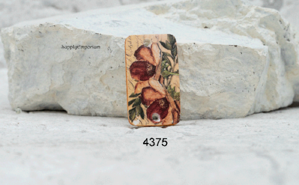 Polymer Clay Image Transfer 2-Hole Connector, 1 Piece, Style 4375 4380 - Image 2