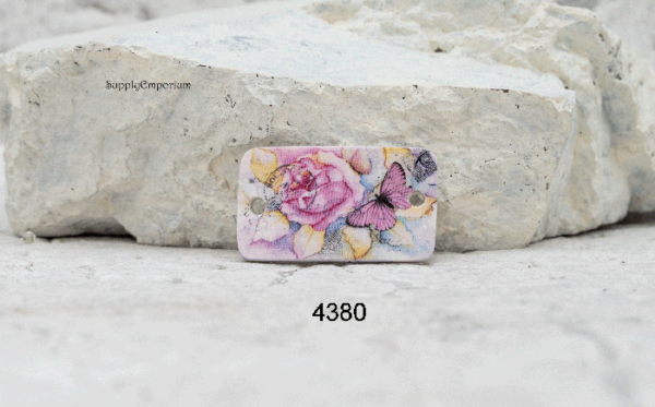 Polymer Clay Image Transfer 2-Hole Connector, 1 Piece, Style 4375 4380 - Image 4