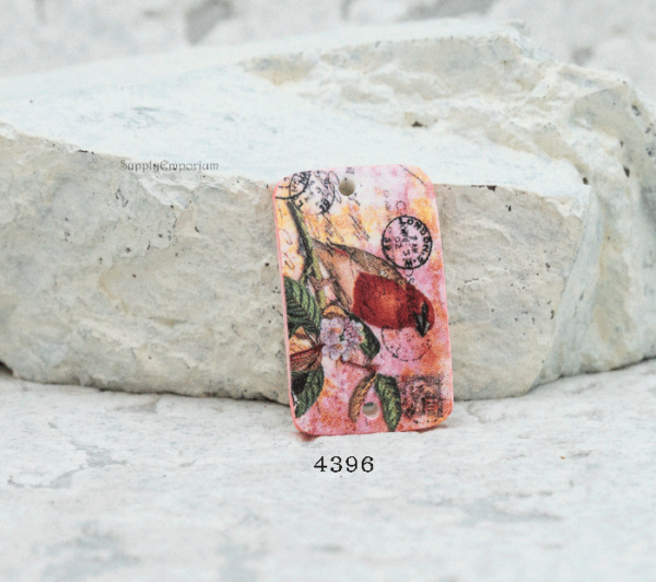 Polymer Clay Bird 2-Hole Connector, 1 Piece, Clay 4396 - Image 2