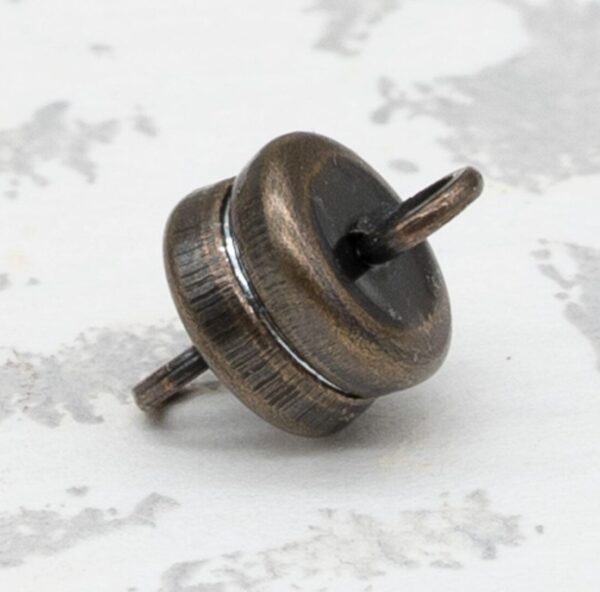 6mm Antique Brass Magnetic Clasp - 6 pieces - 4705R-F - Image 3