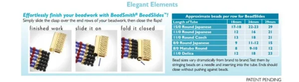 15mm Silver Plate Beadslide Clasp - 4 pieces - 4962 - Image 2