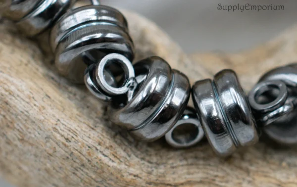 6mm Black Oxide Magnetic Clasp - 6 pieces - 5846R