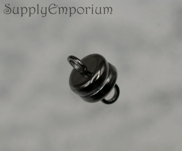 6mm Black Oxide Magnetic Clasp - 6 pieces - 5846R - Image 2