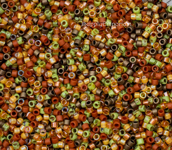Delica Bead Mix, Exclusive 11/0 Delica Mix 58 Turning Leaves, 5 Grams - Image 2