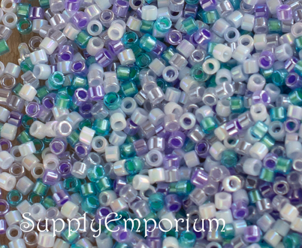 Delica Bead Mix, Exclusive 11/0 Delica Mix 77 Princess, 5 Grams