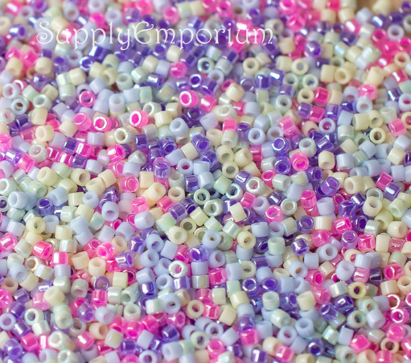 Delica Bead Mix, Exclusive 11/0 Delica Mix 80 Spring, 5 Grams