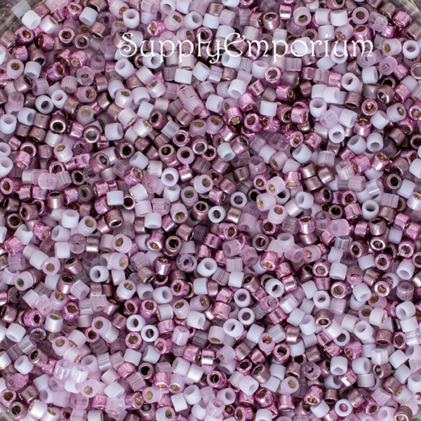 Delica Bead Mix, Exclusive 11/0 Delica Mix 81 Vintage Roses, 5 Grams