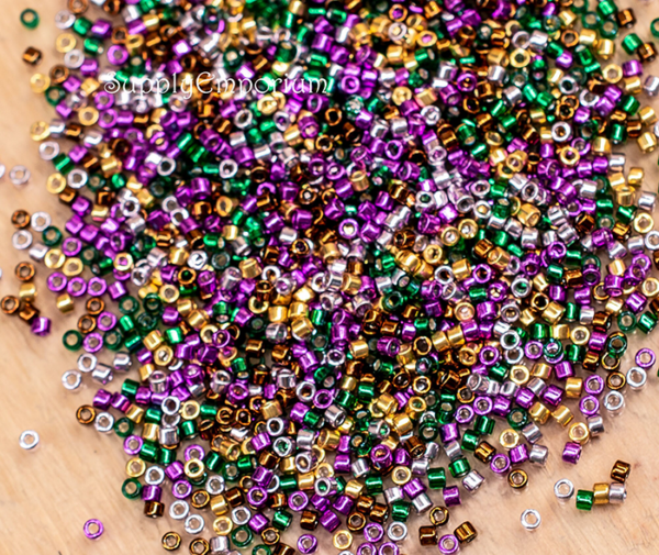Delica Bead Mix, Exclusive 11/0 Delica Mix 93 Glitter Glam, 5 Grams - Image 3