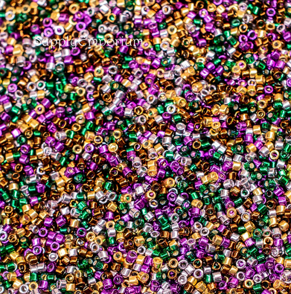 Delica Bead Mix, Exclusive 11/0 Delica Mix 93 Glitter Glam, 5 Grams - Image 2