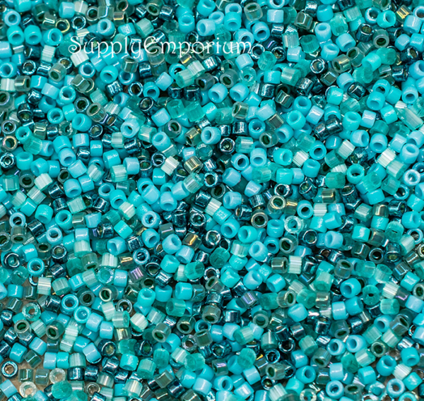 Delica Bead Mix, Exclusive 11/0 Delica Mix 94 Sea Cruise, 5 Grams - Image 2