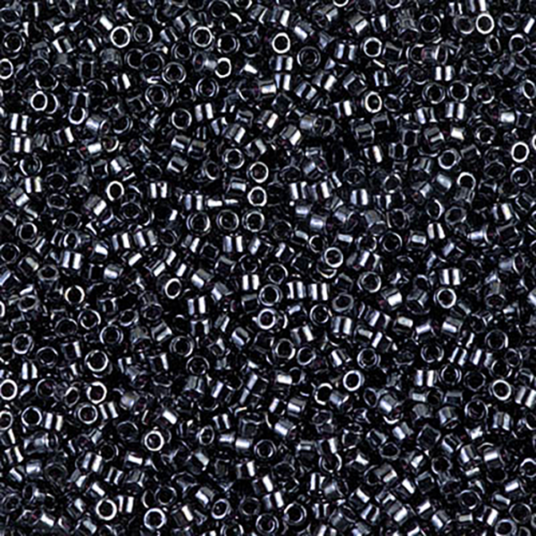 DB1 Gunmetal Delica 11/0 - Quantity: 5 grams