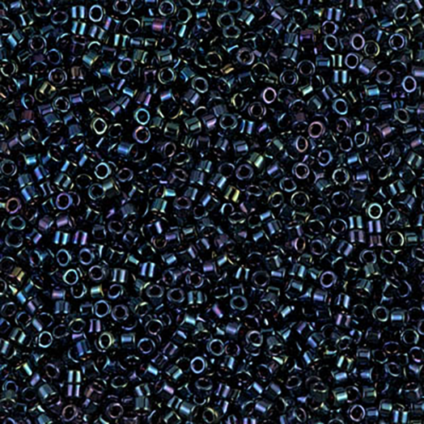 DB2 Metallic Dark Blue Iris Delica 11/0 - Quantity: 5 grams