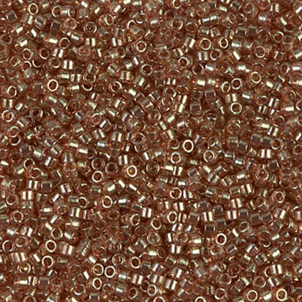 DB102 Gold Luster Peach Topaz 11/0 - Quantity: 5 grams