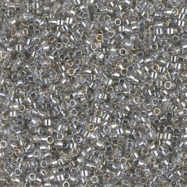 DB114 Transparent Silver Gray Gold 11/0 - Quantity: 5 grams