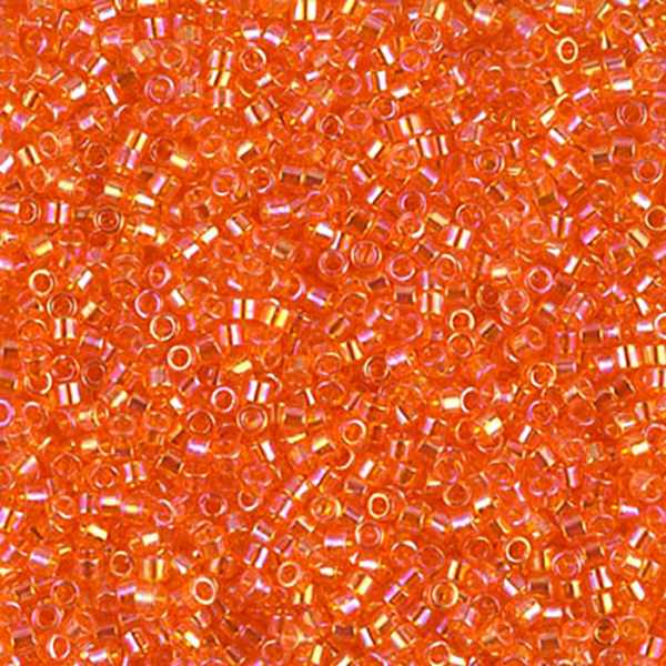 DB151 Transparent Orange AB 11/0 - Quantity: 5 grams