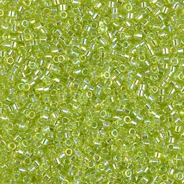 DB174 Transparent Chartreuse AB 11/0 - Quantity: 5 grams