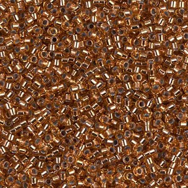 DB181 Silver Lined Copper 11/0 - Quantity: 5 grams