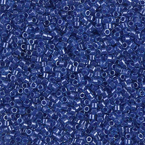 DB285 Sapphire Lined Aqua 11/0 - Quantity: 5 grams