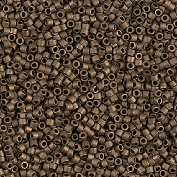 DB322 Matte Metallic Dark Bronze 11/0 - Quantity: 5 grams