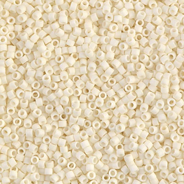 DB352 Matte Opaque Cream Delica 11/0 - Quantity: 5 grams