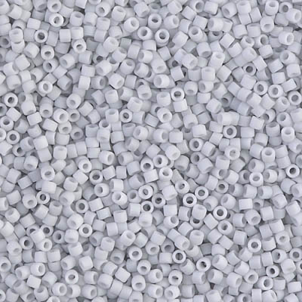 DB357 Matte Opaque Pale Blue Gray 11/0 - Quantity: 5 grams