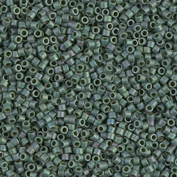 DB373 Matte Metallic Sage Green Luster Delica 11/0 - Quantity: 5 grams