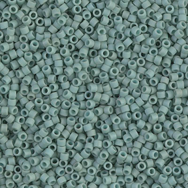 DB374 Matte Opaque Sea Foam Luster Delica 11/0 - Quantity: 5 grams