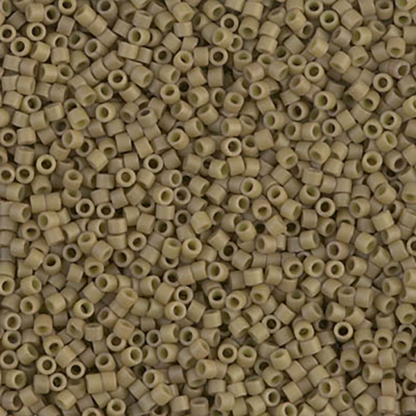 DB390 Matte Opaque Green Tea Luster Delica 11/0 - Quantity: 5 grams