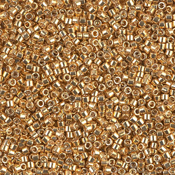 DB410 Galvanized Yellow Gold Delica 11/0 - Quantity: 5 grams