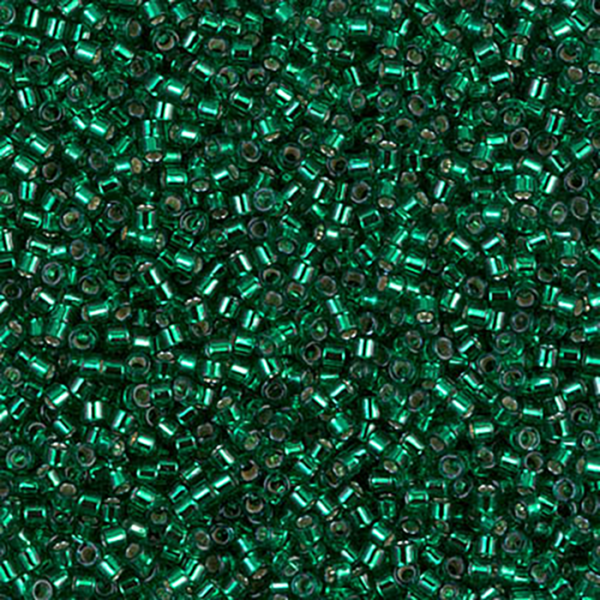 DB605 Silver Lined Emerald 11/0 - Quantity: 5 grams