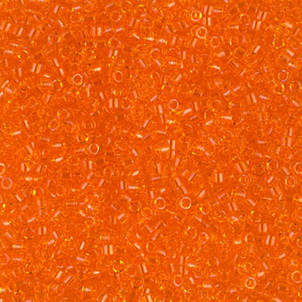DB703 Transparent Orange Delica 11/0 - Quantity: 5 grams