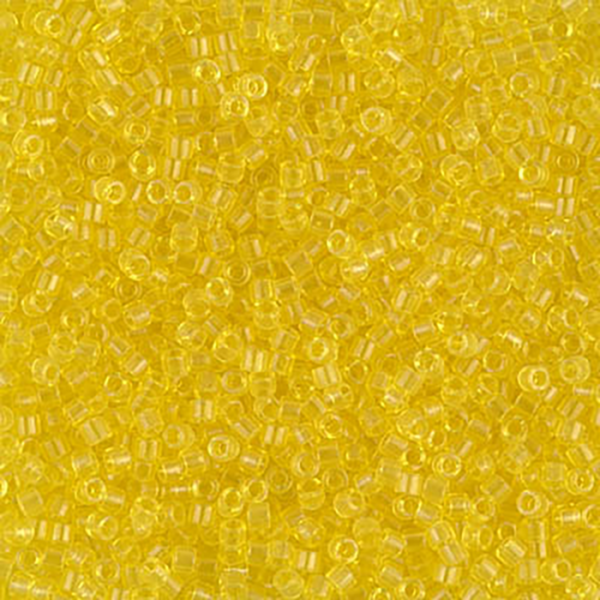 DB710 Transparent Yellow Delica 11/0 - Quantity: 5 grams