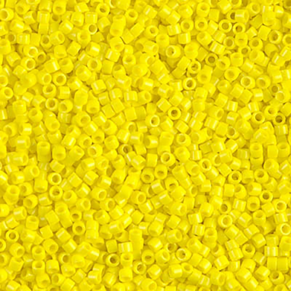 DB721 Opaque Yellow Delica 11/0 - Quantity: 5 grams
