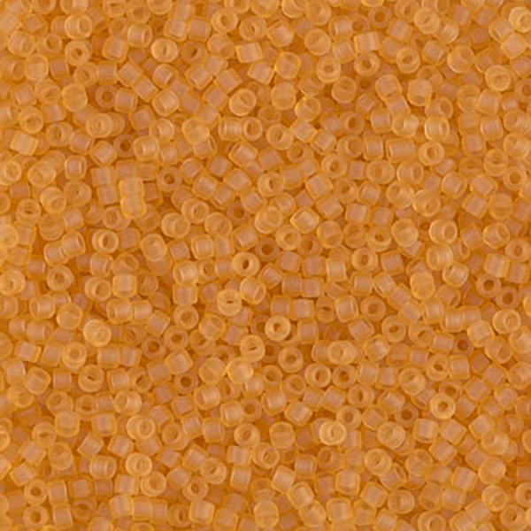 DB742 Matte Transparent Light Topaz Delica 11/0 - Quantity: 5 grams
