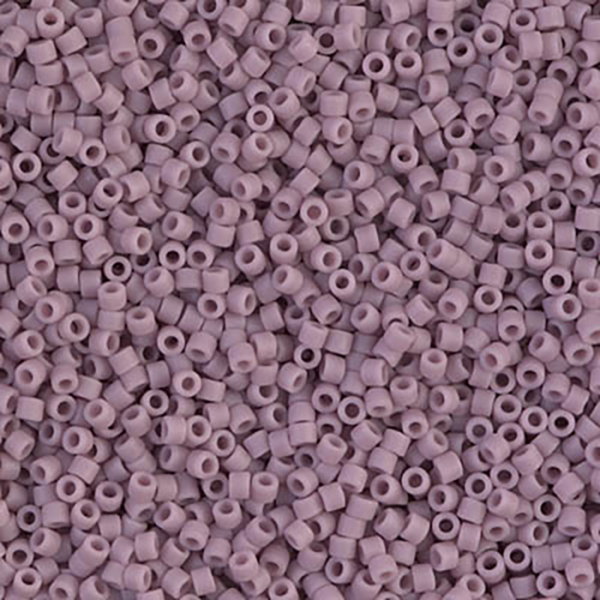 DB758 Matte Opaque Mauve Delica 11/0 - Quantity: 5 grams
