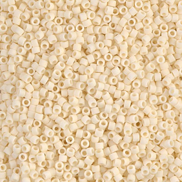 DB762 Matte Opaque Dark Cream Delica 11/0 - Quantity: 5 grams