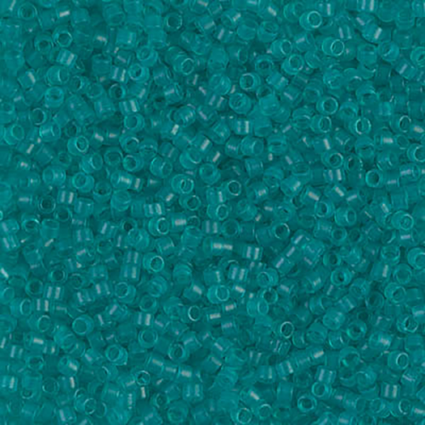 DB786 Dyed Semi Frosted Transparent Teal Delica 11/0 - Quantity: 5 grams