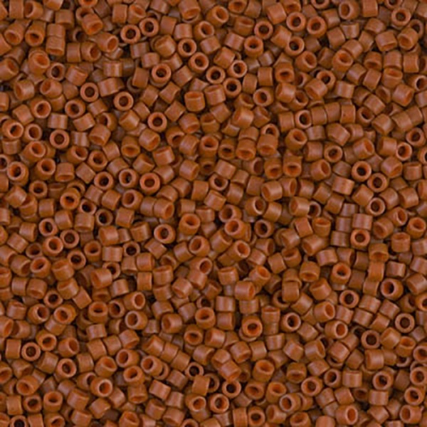 DB794 Dyed Semi Frosted Opaque Sienna Delica 11/0 - Quantity: 5 grams