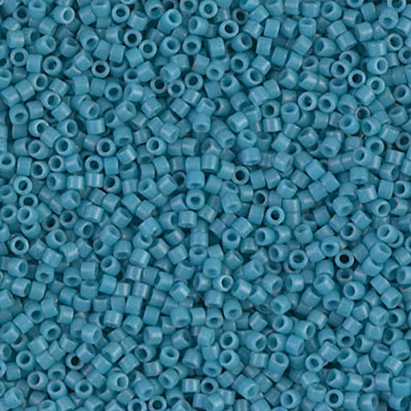 DB798 Dyed Semi Frosted Opaque Capri Blue Delica 11/0 - Quantity: 5 grams