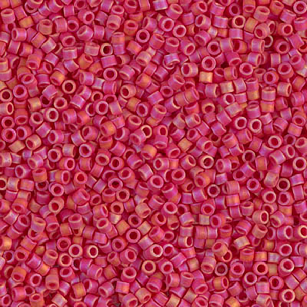 DB874 Matte Opaque Maroon AB Delica 11/0 - Quantity: 5 grams