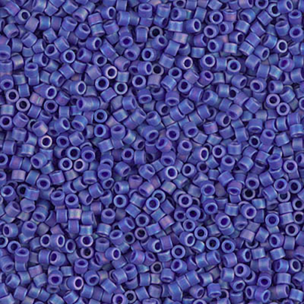 DB880 Matte Opaque Cobalt AB Delica 11/0 - Quantity: 5 grams