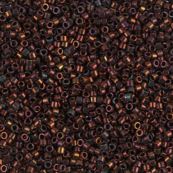 DB1002 Dark Copper Gold Iris Delica 11/0 - Quantity: 5 grams