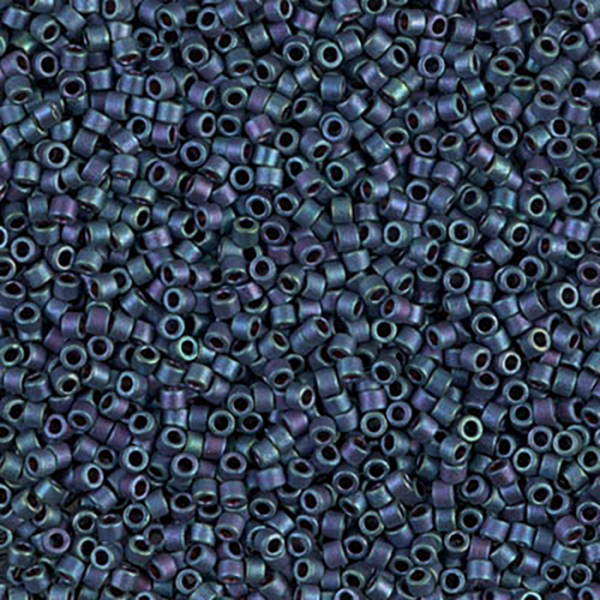 DB1052 Matte Metallic Blueberry Gold Iris Delica 11/0 - Quantity: 5 grams