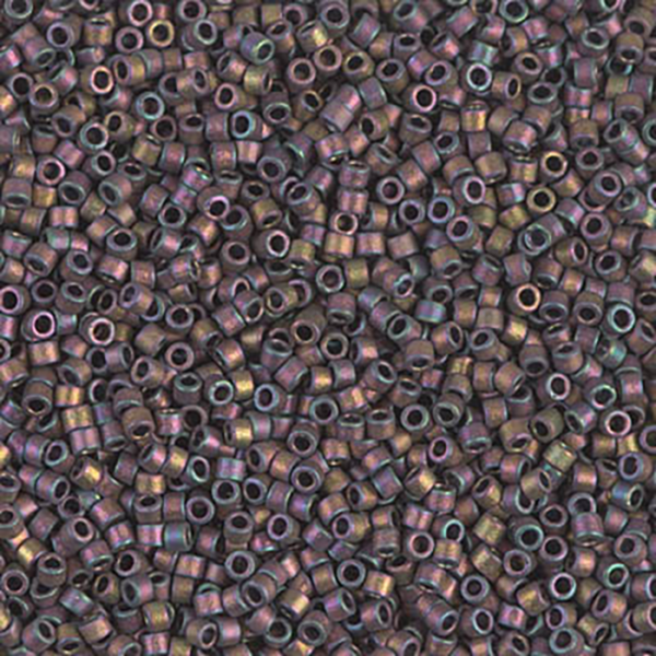 DB1056 Matte Metallic Taupe Gold Iris Delica 11/0 - Quantity: 5 grams
