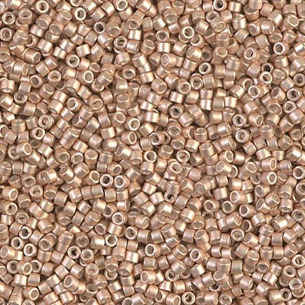 DB1152 Galvanized Semi Frosted Champagne Delica 11/0 - Quantity: 5 grams